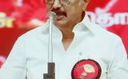 தமிழ்நாட்டை எப்படியாவது நம்மிடம் இருந்து, விழுங்கிடலாம் என்று நினைக்கிறது காவிக் கூட்டம், எங்கள் கருப்பு - சிவப்பு பட்டாளம் இருக்கிறவரை அது நடக்கவே நடக்காது-திருச்சியில் கர்ஜித்த ஸ்டாலின்