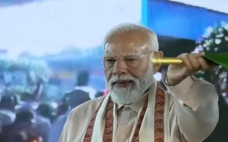 திருச்சியில் பிரதமர் மோடிக்கு உற்சாக வரவேற்பு; பஞ்சப்பூரில்  ரூ.5,650 கோடி மதிப்பிலான வளர்ச்சித் திட்டங்களை தொடங்கி வைத்தார்