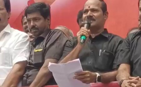 தமிழ்நாட்டில் சட்டம் இருக்கிறது, ஒழுங்கு இல்லை, நிர்வாகம் இல்லை  - திருச்சி ஆர்ப்பாட்டத்தில் முன்னாள் எம்பி ப.குமார் 