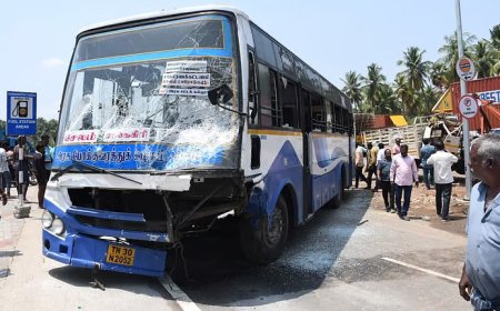 சேலம் பேருந்து விபத்தில் 8 பேர் பலி; பேருந்து ஓட்டுநர் கைது
