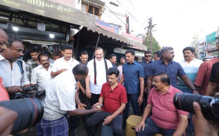 விஜய் போட்டியிடும் தொகுதியில் வாக்கிங் சென்று வாக்கு சேகரித்த முதல்வர்