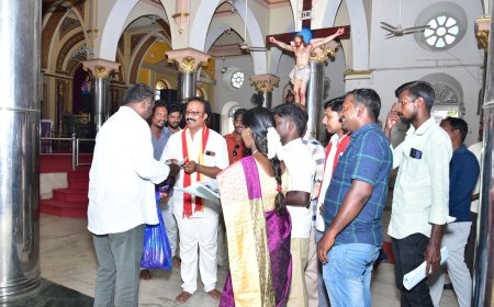விஜய் வெற்றி பெற மும்மத பிரார்த்தனையில் ஈடுபட்ட ஆர் கே ராஜா 