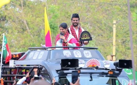 ஆர்எஸ்எஸ் கலாச்சாரத்துக்கும், அதன் அரசியலுக்கும் எதிராக நடைபெறும் ஒரு போராட்டம்: மணப்பாறையில் கனிமொழி  எம்.பி