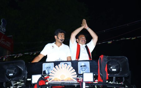 திருவிழாக்களுக்கு அட்டை மூலம் போடும் செட் தான் அந்த கூட்டம்; பிரேக் விட்டு பிரேக் விட்டு பிரச்சாரம் - விஜய் போட்டியிடும் கிழக்கு தொகுதியில் உதயநிதி