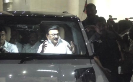 திருச்சி வந்த  மு.க.ஸ்டாலின்; திமுகவினர் உற்சாக வரவேற்பு