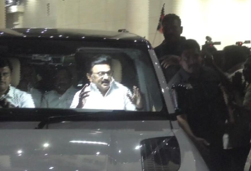 திருச்சி வந்த  மு.க.ஸ்டாலின்; திமுகவினர் உற்சாக வரவேற்பு