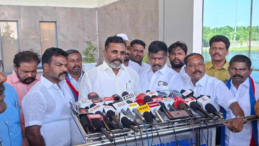 தேர்தலுக்கு முன் என்னை வைத்து திமுக கூட்டணியை உடைக்க பலரும் முயற்சித்தனர்- திருச்சியில் திருமா 