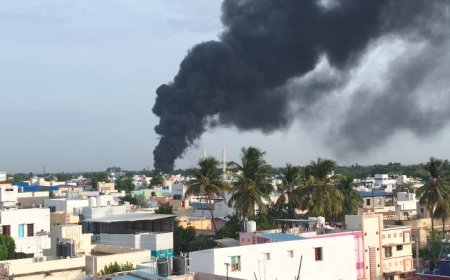 திருச்சியில் விண்ணை முட்டிய புகை மூட்டம் : ரூ.10 லட்சம் மதிப்பிலான பொருட்கள் சேதம்