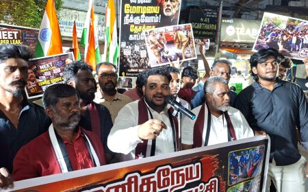 டெல்லியில் மாணவர்கள் மீது தடியடி; திருச்சியில் மஜக இளைஞர் அணி சார்பில் ஆர்ப்பாட்டம்