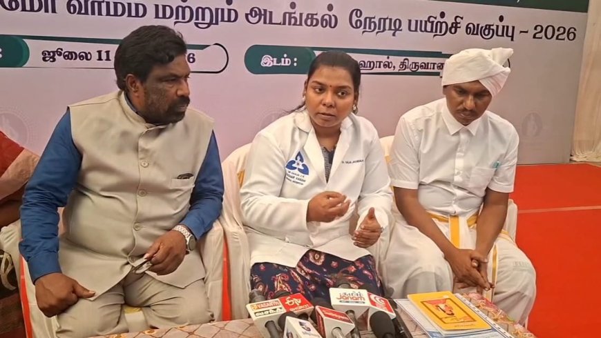 தமிழகத்தில் 10,000-க்கும் மேற்பட்டோர் சித்த முத்திரைகளைக் கற்று வருகின்றனர்- டாக்டர் ஜெயகல்பனா