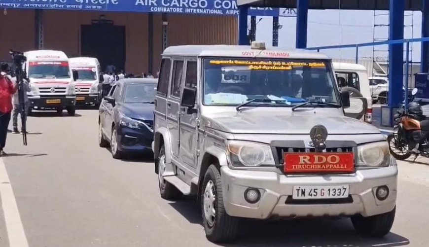 வியட்நாம் படகு விபத்து ; திருச்சி திரும்பிய மூவரின் உடல்கள் 