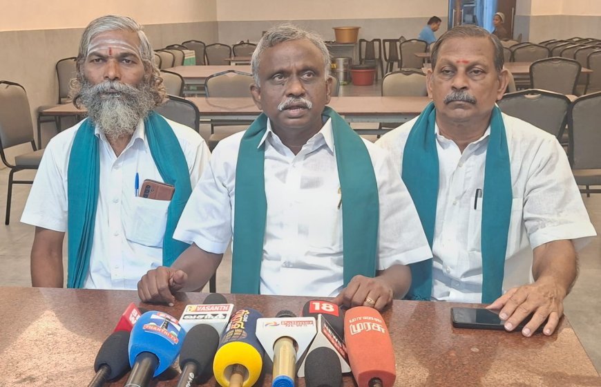 மேகதாட்டு அணை கட்டுமானத்தில் காங்கிரஸ், பிஜேபி கூட்டு சதி; 5 கோடி மக்களின் குடிநீர் ஆதாரம் பறிபோகும் - பி.ஆர்.பாண்டியன்
