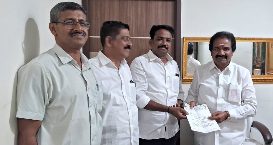 ஆசிரியர்களின் கோரிக்கைகளை நிறைவேற்றாவிட்டால் போராட்டம்; தமிழ்நாடு தொடக்கப்பள்ளி ஆசிரியர் கூட்டணியினர் 