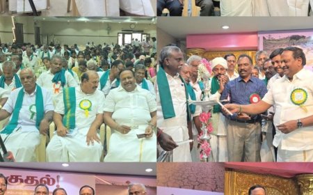 எல்.நினோ தாக்குதல்; திருவாரூரில் திரண்ட விவசாயிகள்;மேகதாட்டு நடுவர் மன்றம் கைவிடுக உள்பட 14 தீர்மானங்கள் நிறைவேற்றம் 