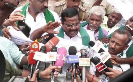 உள்ளே பட்ஜெட் விவாதம்; வெளியே விவசாயிகள் போராட்டம்; 40 பேரை கைது செய்தது தவெக அரசு 