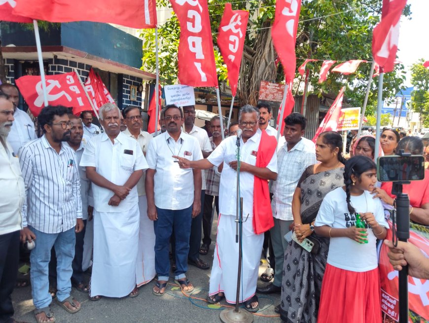 நடுநிலை தவறாமல் செயல்பட வேண்டிய நடுவண் அரசு தமிழகத்திற்கு எதிராகச் செயல்படுகிறது- திருச்சியில் முத்தரசன்