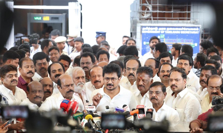 தவெக அரசின் பட்ஜெட்டில் பெயர் மாற்றம்’ மட்டுமே உள்ளது- உதயநிதி 