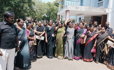 நான்கு மாதமாக எந்த வளர்ச்சிப் பணிகளும் இல்லை : கருப்பு உடையுடன் திமுக கவுன்சிலர்கள்: அதிமுக புறக்கணிப்பு: மாமன்ற கூட்டத்தில் சலசலப்பு 