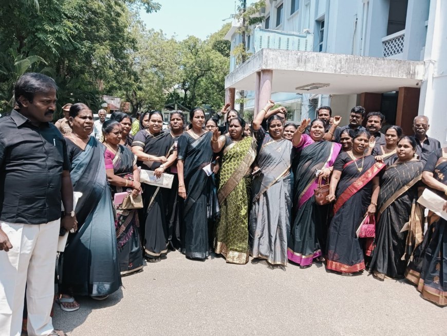 நான்கு மாதமாக எந்த வளர்ச்சிப் பணிகளும் இல்லை : கருப்பு உடையுடன் திமுக கவுன்சிலர்கள்: அதிமுக புறக்கணிப்பு: மாமன்ற கூட்டத்தில் சலசலப்பு 