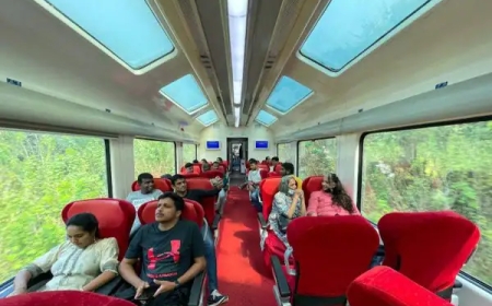 ரூ.4 கோடியில் தயாரான 'விஸ்​டாடோம்’ பெட்டி அக்​.22 முதல் மதுரை - குரு​வாயூர் விரைவு ரயி​லில்: முன்பதிவு துவங்கியது