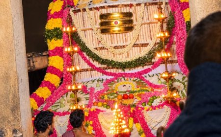 உலகின் மிகப்பெரிய சிவலிங்கமான கங்கைகொண்ட சோழபுரம் பிரகதீஷ்வரருக்கு 1975 கிலோ அரிசி கொண்டு அன்னாபிஷேகம்!