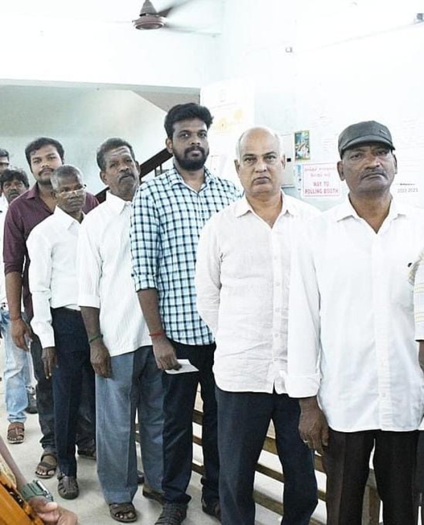 மது​ராந்​தகம், தாராபுரம் தொகுதிகளில் வாக்குப்பதிவு  விறுவிறு 