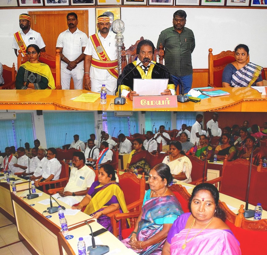 கலங்கலான குடிநீர், எரியாத மின்விளக்குகள்; திருச்சி மாநகராட்சி கூட்டத்தில் கவுன்சிலர்கள் சரமாரி புகார்